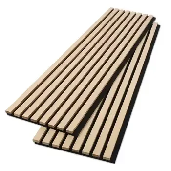 Customized Color of Wooden Acoustic Panels Wood Slat Paneling 3D Soundproof Wall Panels for Interior